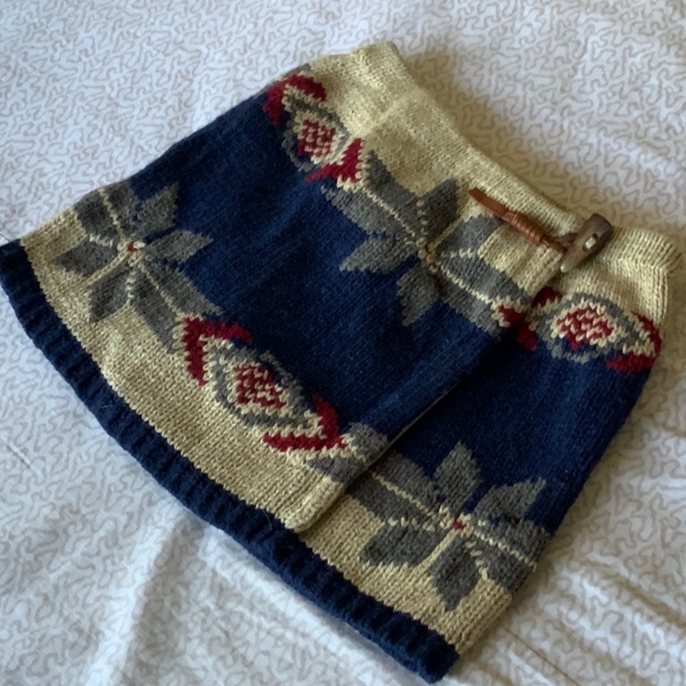 NWT Ralph Lauren girls knit wrap skirt in size small 7